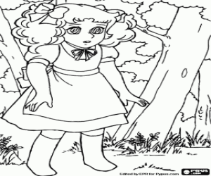 desenho de Candy Candy, uma garota órfã para colorir