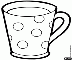 desenho de Caneca grande para colorir