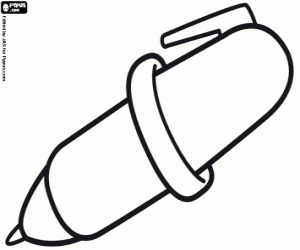 desenho de Uma caneta para escrever para colorir