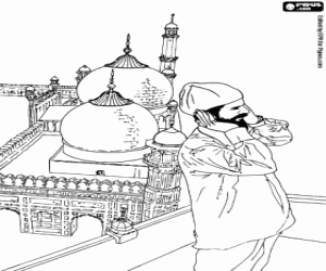 desenho de O canto do muezim para colorir