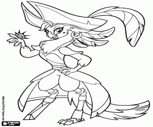 desenho de Capitã Celaeno, meu pequeno pônei para colorir