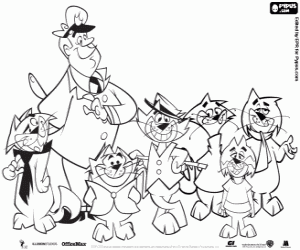desenho de Caracteres de Top Cat para colorir