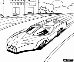 desenho de Um carro rápido de Hot Wheels para colorir