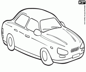desenho de Carro, um veículo muito comum para colorir
