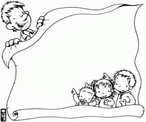 desenho de Cartão de parabéns para o dia do pai para colorir