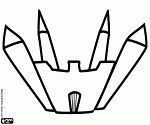 desenho de Um castelo com a porta fechada para colorir