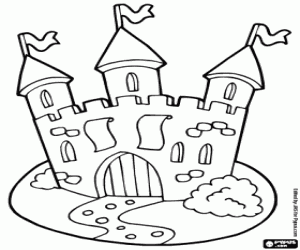 desenho de Castelo para colorir