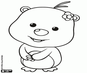 desenho de O castor Loopy para colorir