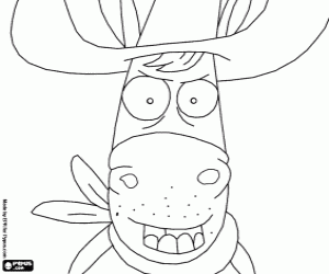 desenho de O cavalo com chapéu de Pet Squad para colorir