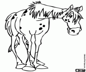 desenho de O cavalo de Píppi para colorir