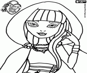 desenho de Cerise Hood, Ever After High para colorir