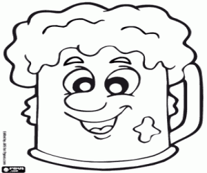 desenho de Cerveja irlandesa para colorir