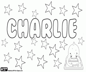 desenho de Charlie, diminutivo inglês para colorir