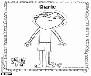 desenho de Charlie, para vestir o menino para colorir