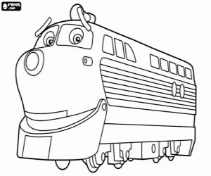 desenho de Chatsworth, trem mais antigo para colorir