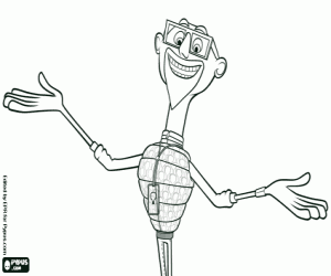 desenho de Chester V, um famoso inventor para colorir