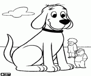desenho de Clifford, o Cão Gigante para colorir