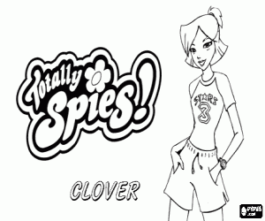 desenho de Clover Ewing de Totally Spies para colorir