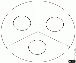 desenho de Combinações com três cores para colorir