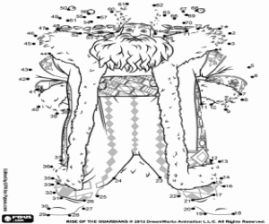 desenho de Completar um desenho de Norte para colorir