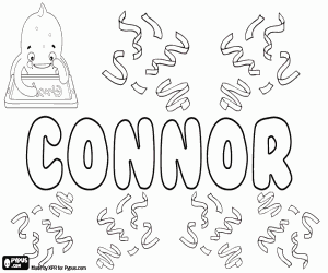 desenho de Connor, nome irlandês para colorir