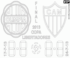 desenho de Copa Libertadores da América, Final 2013 para colorir