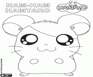 desenho de O corajoso Ham-Ham Hamtaro para colorir