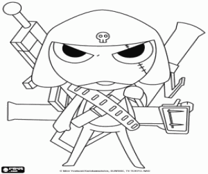 desenho de Corporal Giroro do Sargento Keroro para colorir