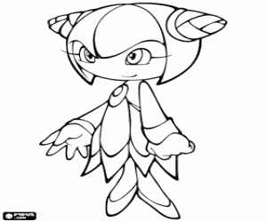 desenho de Cosmo, um personagem de Sonic para colorir