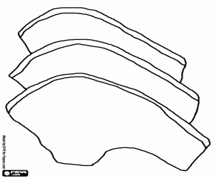 desenho de Costeletas de carne para colorir