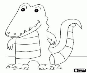 desenho de Crocodilo para colorir