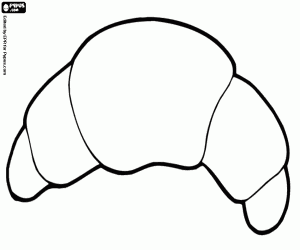desenho de Croissant para colorir