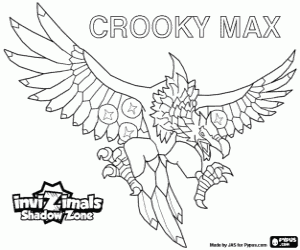 desenho de Crooky Max, Invizimals A nova dimensão para colorir