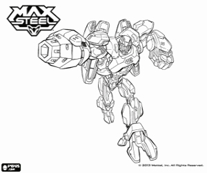 desenho de Cytro, um andróide de Max Steel para colorir