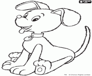 desenho de O cão do Noddy para colorir