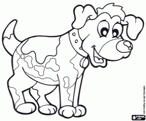 desenho de Cão manchado para colorir