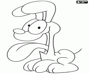 desenho de O cão Odie, amigo de Garfield para colorir