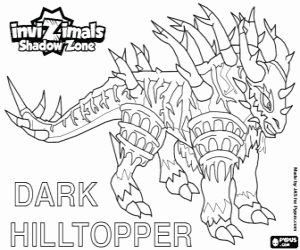 desenho de Dark Hilltopper, Invizimals Nova dimensão para colorir