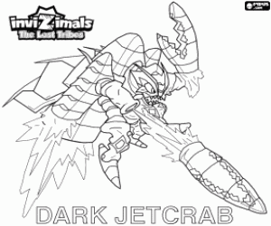 desenho de Dark Jetcrab, Invizimals Tribos Perdidas para colorir