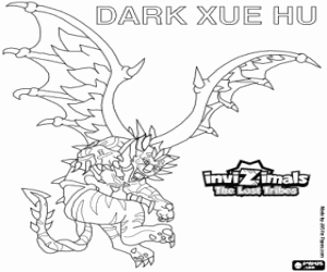 desenho de Dark Xue Hu, Invizimals Tribos Perdidas para colorir