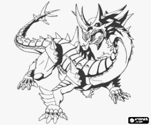 desenho de Darkus Hydranoid, Bakugan para colorir