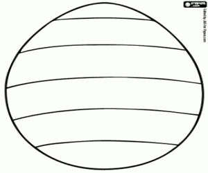 desenho de Decorar um ovo de Páscoa para colorir