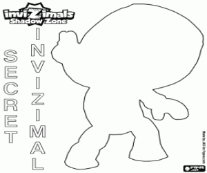 desenho de O desconhecido Invizimal secreto para colorir
