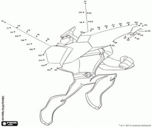 desenho de Descubra Diamante, ponto a ponto para colorir
