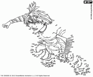 desenho de Para desenhar Guy dos Croods para colorir