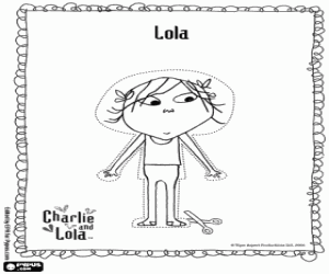 desenho de Desenho de Lola para vestir para colorir