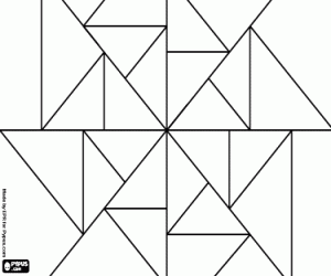 desenho de Desenho com ângulos de 45 ° e 90 ° para colorir