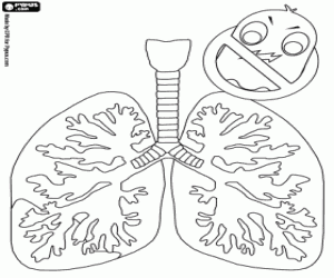 desenho de Dia contra a pneumonia para colorir