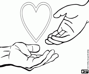 desenho de O dia da caridade para colorir