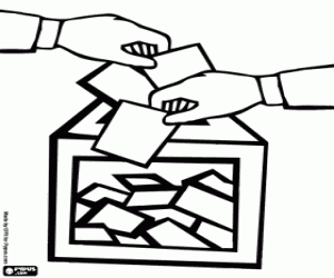 desenho de O dia da democracia para colorir